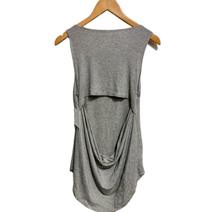 New Beyond Yoga Gray Backless Cut Out Tank Top